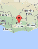General map of Côte d'Ivoire