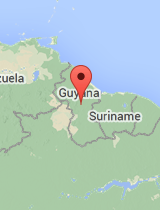 General map of Guyana