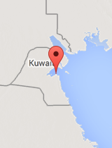 General map of Kuwait