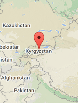 General map of Kyrgyzstan