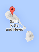 General map of Saint Kitts and Nevis