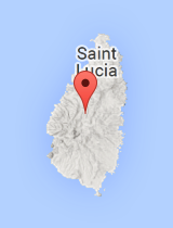 General map of Saint Lucia