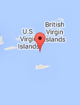General map of US Virgin Islands