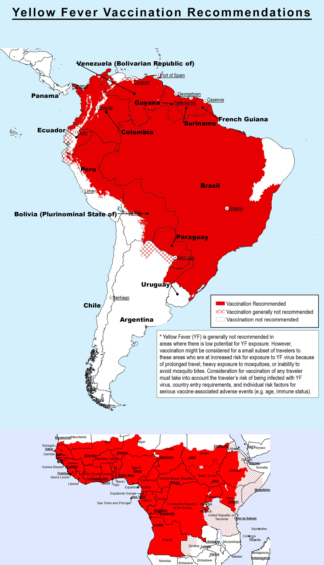 yellow fever map