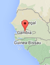 General map of Gambia