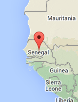 General map of Senegal