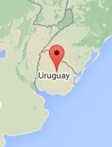 General map of Uruguay
